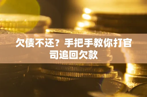 武汉欠债不还？手把手教你打官司追回欠款