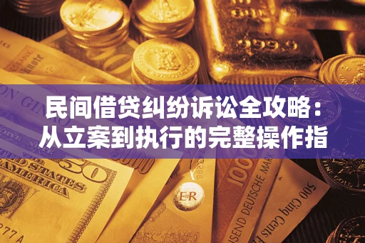 武汉民间借贷纠纷诉讼全攻略：从立案到执行的完整操作指南