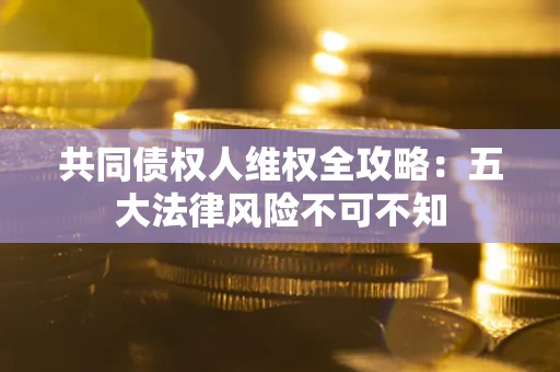 武汉共同债权人维权全攻略：五大法律风险不可不知