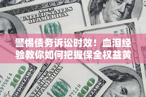 武汉警惕债务诉讼时效！血泪经验教你如何把握保全权益黄金期