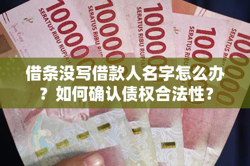 武汉借条没写借款人名字怎么办？如何确认债权合法性？
