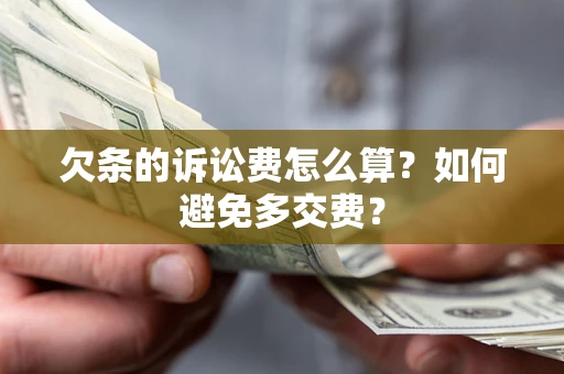 武汉欠条的诉讼费怎么算？如何避免多交费？