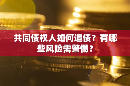 武汉共同债权人如何追债？有哪些风险需警惕？