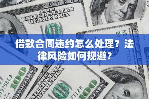 武汉借款合同违约怎么处理？法律风险如何规避？