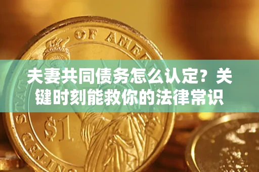 武汉夫妻共同债务怎么认定？关键时刻能救你的法律常识