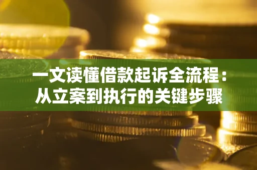 武汉一文读懂借款起诉全流程：从立案到执行的关键步骤