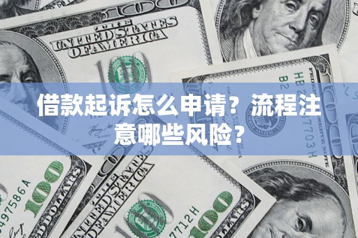 武汉借款起诉怎么申请？流程注意哪些风险？