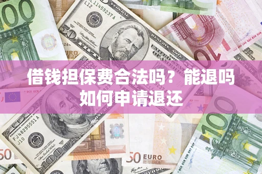 武汉借钱担保费合法吗？能退吗如何申请退还
