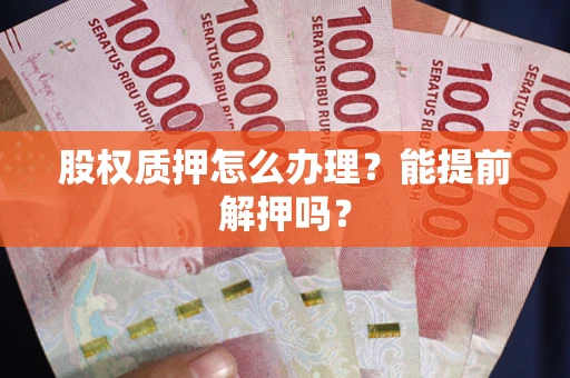武汉股权质押怎么办理？能提前解押吗？