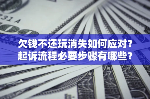 武汉欠钱不还玩消失如何应对？起诉流程必要步骤有哪些？