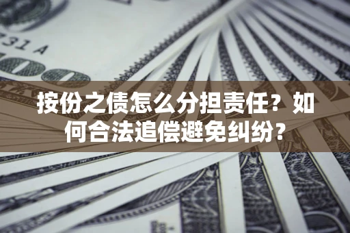 武汉按份之债怎么分担责任？如何合法追偿避免纠纷？
