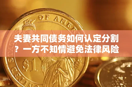 武汉夫妻共同债务如何认定分割？一方不知情避免法律风险必看！